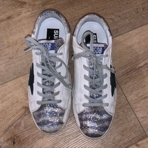 Golden Goose animal print glitter